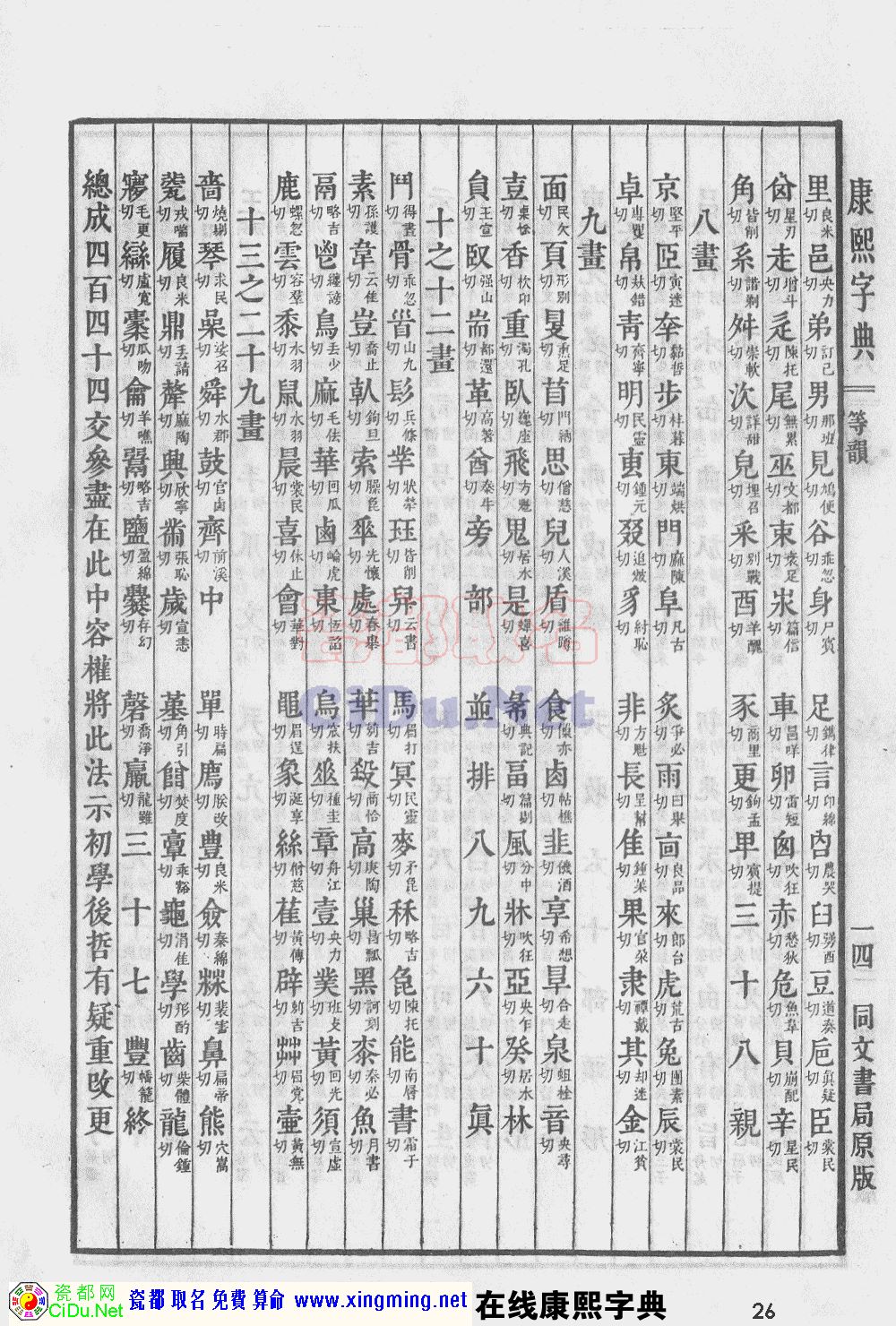 瓷都取名——康熙字典原图扫描版，第26页
