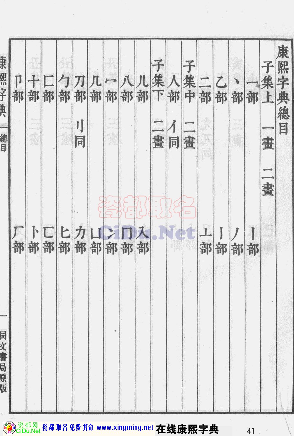 瓷都取名——康熙字典原图扫描版，第41页
