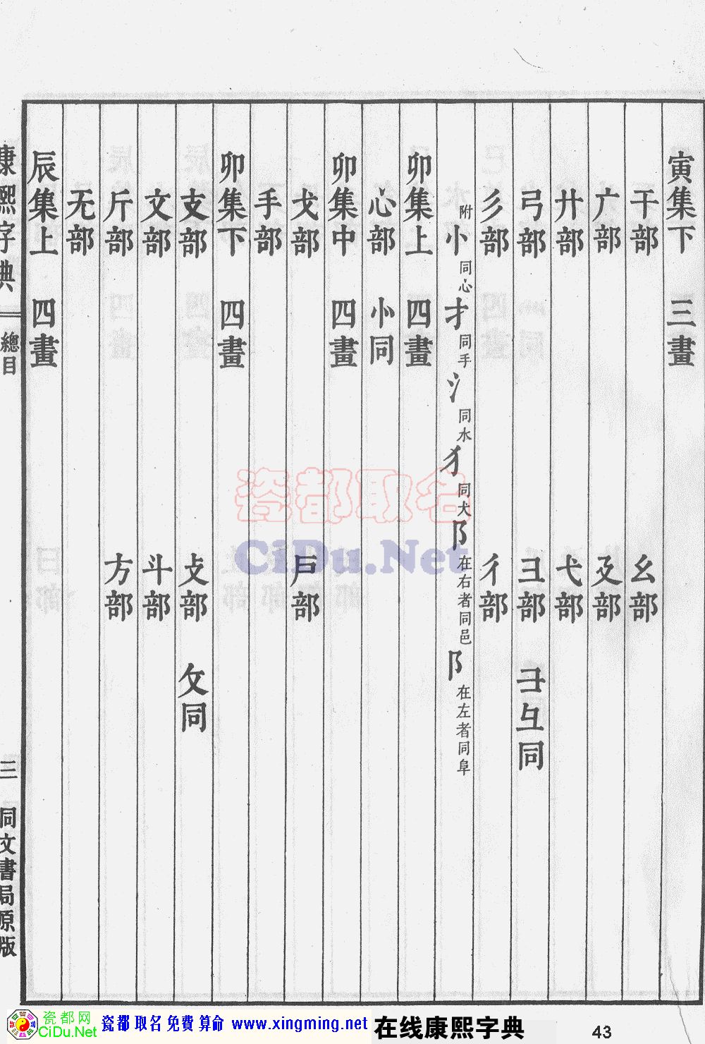 瓷都取名——康熙字典原图扫描版，第43页