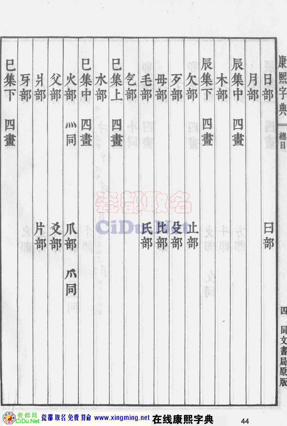 瓷都取名——康熙字典原图扫描版，第44页