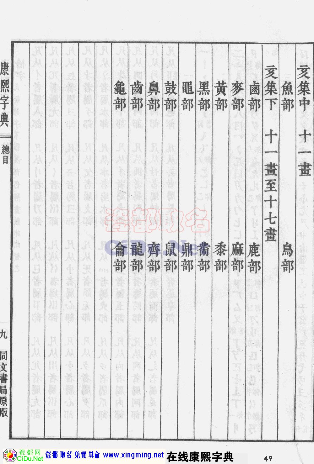 瓷都取名——康熙字典原图扫描版，第49页