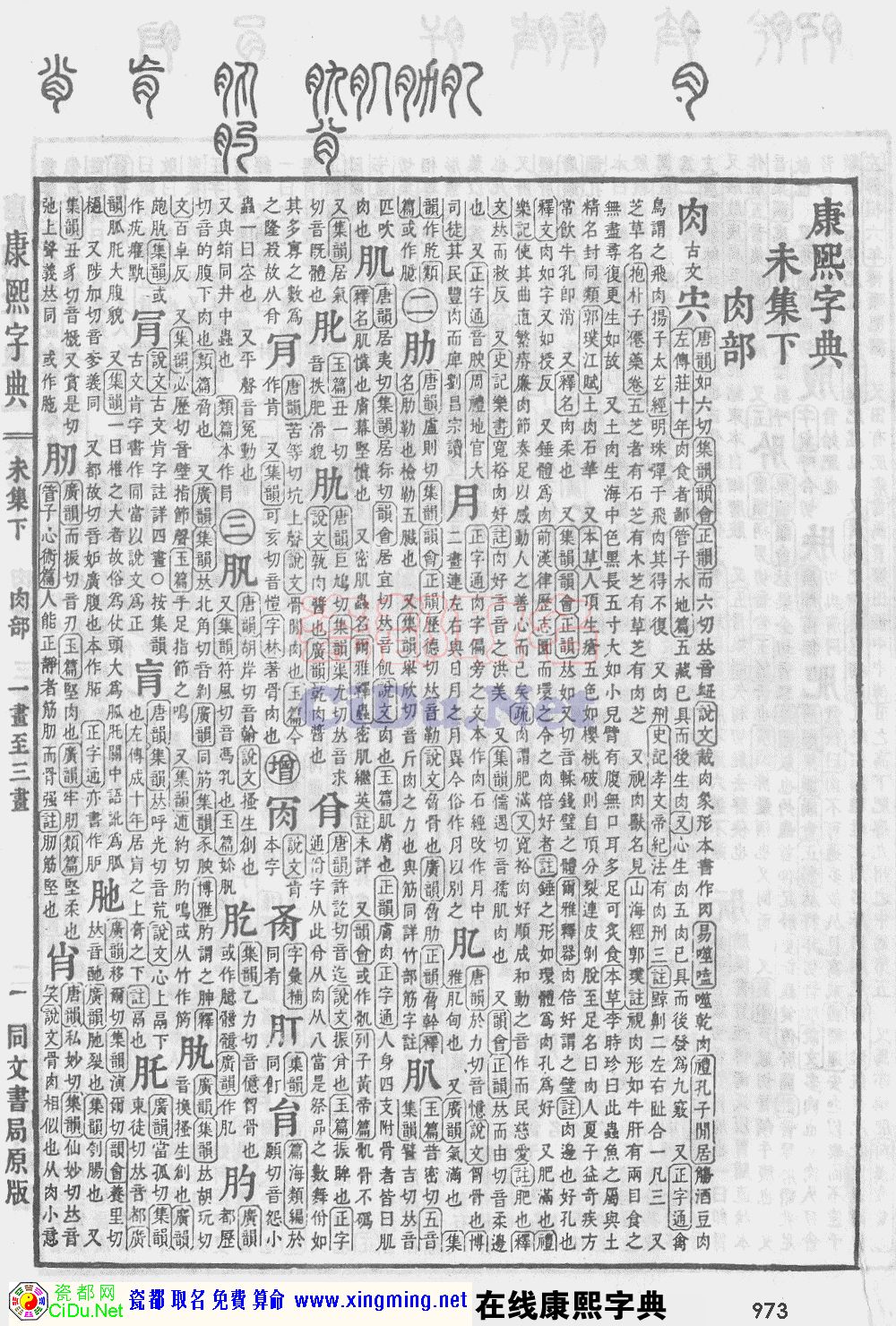 瓷都取名——康熙字典原图扫描版，第973页