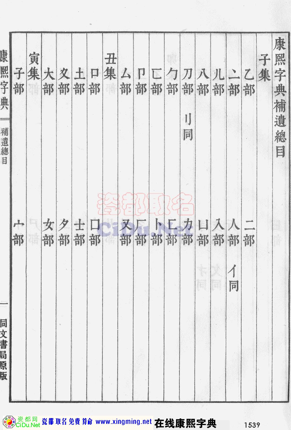 瓷都取名——康熙字典原图扫描版，第1539页
